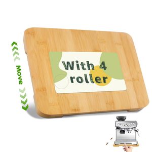 Accessoires de cuisine Glisseurs d'appareils en bois de bambou pour la cuisine Petits appareils électroménagers <span class=keywords><strong>sous</strong></span> l'armoire <span class=keywords><strong>Plateau</strong></span> coulissant pour le comptoir - Product Image 2