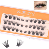 Professional Pre-Glued Lash Clusters Glue Free Self Adhesive <strong>Eyelash</strong> <strong>Extension</strong> Manga Style 30 Pcs Wispy Spiky False Lashes