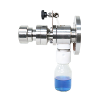 Vanne d'échantillonnage à bride fermée en acier inoxydable 316L sanitaire pour produits chimiques et pétroliers