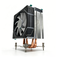 Refroidisseur de processeur 4HY-12B-9YLDG1 120 mm avec 4 caloducs, ventilateur silencieux ARGB PWM, caloducs en cuivre, compatible avec Intel LGA 1851/1700 AMD AM5/AM4