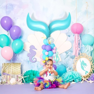 36-Inch Printed S Foil <b>Balloon</b> with <b>Mermaid</b> Tail Design-Single Unit for Birthday Baby Shower Gift Toy - Product Image 4