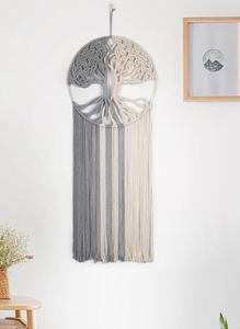 Fait <span class=keywords><strong>à</strong></span> la main bohème arbre de vie macramé tenture murale tissé décor <span class=keywords><strong>à</strong></span> la maison pour <span class=keywords><strong>chambre</strong></span> pépinière appartement dortoir Chic <span class=keywords><strong>idée</strong></span> cadeau - Product Image 3