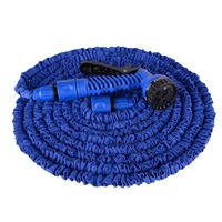 Ensemble de pistolet à eau télescopique 25FT-100FT, tête de pistolet à eau multifonctionnelle, 7 types de jets d'eau avec un ensemble complet de raccords