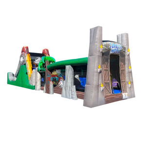 เช่ากิจกรรมเป่าลมไดโนเสาร์ขนาดใหญ่ปรับแต่งได้พร้อมการออกแบบภูเขาไฟสำหรับผู้ใหญ่และเด็ก - Product Image 1