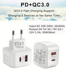 PD Travel Charger USB <b>C</b> 20W Fast Wall Charger <b>Adapter</b> for iPhone 13 14 15 16 17 Pro Max UK 40W Power with OTP and OVP Protection - Product Image 2