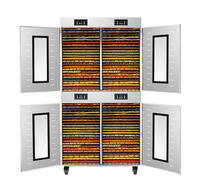 Déshydrateur électrique commercial à 80 plateaux en acier inoxydable four industriel de séchage des aliments chauffage par circulation pour la viande de fruits pour la maison