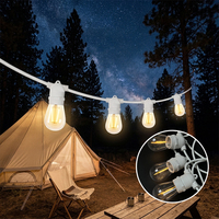 Guirlande lumineuse LED S14 de 48 pieds (10 m), IP65, guirlande lumineuse extérieure, guirlande rétro pour mariage, jardin, fête