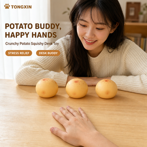 TONGXIN มันฝรั่งบดบีบเล่นแบบหนึบๆ มันฝรั่งบดบีบเล่นแบบกรุบๆ ลูกบอลบีบเล่นคลายเครียดรูปมันฝรั่ง ชุดขายส่งจำนวนมาก จัดจำหน่ายโดยตรงจากโรงงาน - Product Image 4
