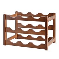 Présentoir à vin en bambou pour table, meuble décoratif multi-niveaux pour plusieurs bouteilles