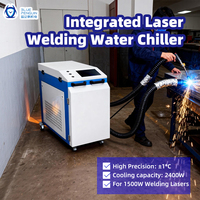 Refroidisseur laser intégré Blue Penguin pour machine de soudage laser à fibre portative 1500W, système de refroidissement industriel pour usine