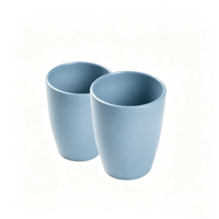 Mug pour enfants réutilisable en paille de blé sans BPA, sans plastique, compatible micro-ondes, couleur personnalisée