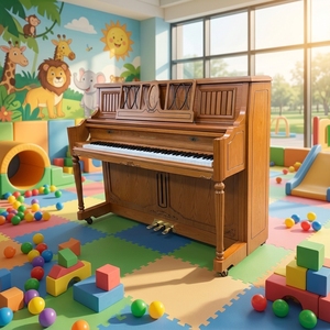 Piano Samick SC-300NST <span class=keywords><strong>de</strong></span> <span class=keywords><strong>Segunda</strong></span> <span class=keywords><strong>Mano</strong></span>, Apariencia Elegante <span class=keywords><strong>de</strong></span> <span class=keywords><strong>Madera</strong></span> con Superficie Lisa y Brillante para Decoración del Hogar - Product Image 1