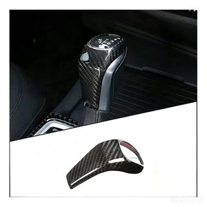 Pour <span class=keywords><strong>BMW</strong></span> Série 1 et Série <span class=keywords><strong>2</strong></span> 2016-2019, couvre-levier de vitesses en fibre de carbone authentique et modification intérieure du levier de vitesses pour <span class=keywords><strong>BMW</strong></span> F30 - Product Image 1
