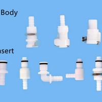 Tuyau d'air et d'eau en plastique Connecteur rapide à valve en ligne Raccord à déconnexion rapide femelle/mâle sans valve