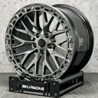 Jantes Bku forgées Beadlock Drag Wheels 5x120.65 pour Corvette C7 C8 C6 C5 ZR1 Z06 17 18 19 20 pouces, jantes en alliage haute résistance