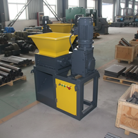 Déchiqueteuse double à petite échelle pour atelier de recyclage, mini-déchiqueteuse durable, haute efficacité, faible consommation d'énergie, puissance 22 kW, simple d'utilisation