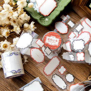 Ruban adhésif de 2 m/rouleau, style minimaliste, papier d'étiquette, matériaux de décoration de tente faits à la main, 6 options - Product Image 3