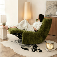 Canapé modulaire en forme de L en tissu chenille nuage minimaliste moderne ATUNUS, rembourré en éponge, ensemble de meubles pour salon