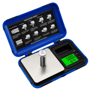 Dual Color Soft Rubber 968 Toolbox Electronic Scale 0.01g Portable Jewelry Scale LCD Display Battery Powered - Product Image 1