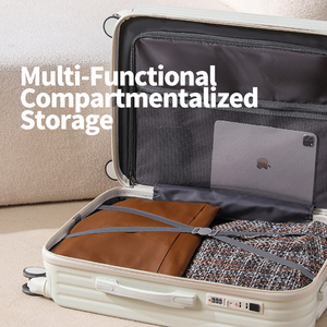 <span class=keywords><strong>Maleta</strong></span> de Viaje Multifuncional de Moda con Portavasos, Interfaz USB, Gancho Lateral, Ruedas con Freno, <span class=keywords><strong>Maleta</strong></span> de Lujo - Product Image 4