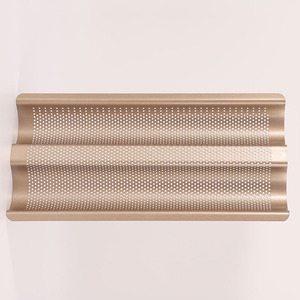 Baking Mold Rectangular Bread Rack 32x16x2.5 Carbon Steel Oven Safe Dishwasher Safe Light Gold Silver Black - Product Image 2