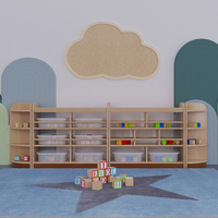 Ensemble de meubles pour enfants Montessori, crèche, maternelle, garderie, table d'étude scientifique pour enfants en bois massif et ensemble de chaises d'atelier