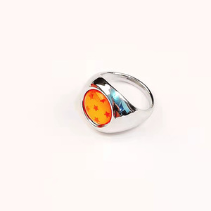 애니메이션 DBZ 오렌지 링 금속 합금 손가락 반지 - Product Image 5