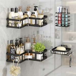 Portaoggetti angolare per <span class=keywords><strong>doccia</strong></span> CF, portaoggetti da <span class=keywords><strong>doccia</strong></span> con portasapone e ganci per asciugamani, portaoggetti da bagno in <span class=keywords><strong>acciaio</strong></span> inossidabile antiruggine - Product Image 1