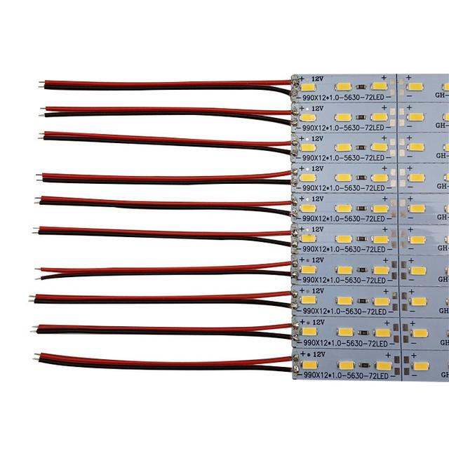 High Quality Smd 5730 2835 4014 8520 Led Strip White Color DC12V 72led/m LED Bar Lights 990*12*1mm