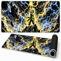 Grand tapis de bureau gaming à motifs ethniques, tapis de souris étendu, base antidérapante, surface lavable, décoration de bureau, impression personnalisée