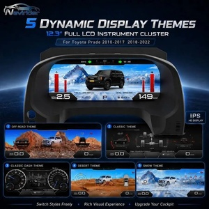 For Land Cruiser Prado 2010-2023 LCD Instrument <b>Digital</b> Dashboard Panel Cluster GPS Speedometer Virtual Cockpit Tachometer <b>Clock</b> - Product Image 2