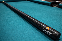 Queue de billard américaine en fibre de carbone monobloc OEM de 58 pouces, fût à faible déviation de 19 oz, avec logo personnalisé, idéale pour les ligues, la maison et les salles de billard