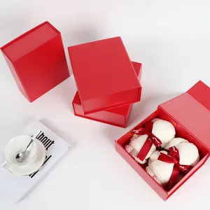 Ímã personalizado magnético luxo embalagem papel dobrável caixa de presente para pequenas empresas