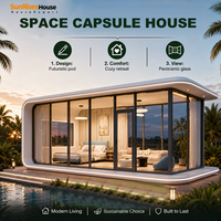 Maison conteneur extensible 20 pieds, aménagement intérieur personnalisé, maison modulaire pliable pour camp de terrain