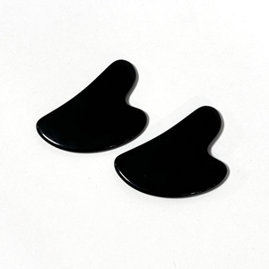 Listo para enviar en stock pequeño MOQ herramientas de belleza masaje obsidiana Gus Sha piedra para la cara - Product Image 6