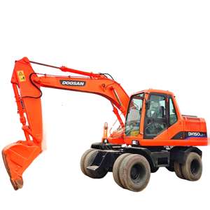 Excavatrice sur pneus d'occasion Doosan DH150W-9, en stock, à vendre en usine - Product Image 1