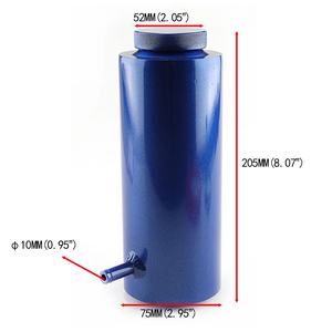 Yüksek kaliteli 800ml evrensel radyatör soğutucu alüminyum Tank rezervuar yağ toplama tankı makinesi yağ tenekesi - Product Image 6