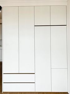 Armoire de chambre à coucher avec option de <span class=keywords><strong>porte</strong></span> <span class=keywords><strong>coulissante</strong></span> en verre - Product Image 1