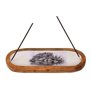 Premium <b>Wooden</b> Incense <b>Burner</b> Box With Storage Compartment With Carved Patterns <b>For</b> Sticks And Cones At Wholesale Price - Product Image 1