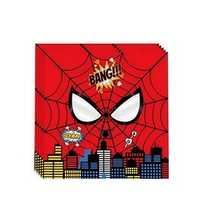 Ensemble de fournitures pour fête d'anniversaire <span class=keywords><strong>Spiderman</strong></span>, décoration rouge pour enfants, vaisselle jetable ronde et carrée en papier, plateau, <span class=keywords><strong>gobelet</strong></span> - Product Image 5