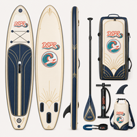 Planche de surf gonflable souple double couche en PVC écologique, portable, longue, pour l'océan, prix usine OEM