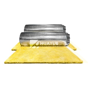 HUAYUE <span class=keywords><strong>Isolation</strong></span> acoustique 25mm 50mm <span class=keywords><strong>Laine</strong></span> de fibre de verre avec feuille d'aluminium Fsk - Product Image 5