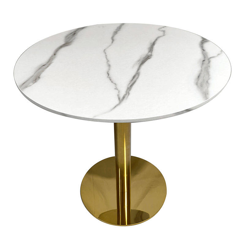 ขากลมสีขาว + สีทอง