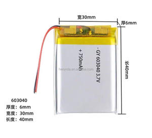 بطارية ليثيوم بوليمر مخصصة 3.7 فولت 4.2 فولت بسعات مختلفة (60 مللي أمبير، 500 مللي أمبير، 850 مللي أمبير، 1000 مللي أمبير، 4000 مللي أمبير) طراز 303450 453450 <span class=keywords><strong>503450</strong></span> 603450 - Product Image 3