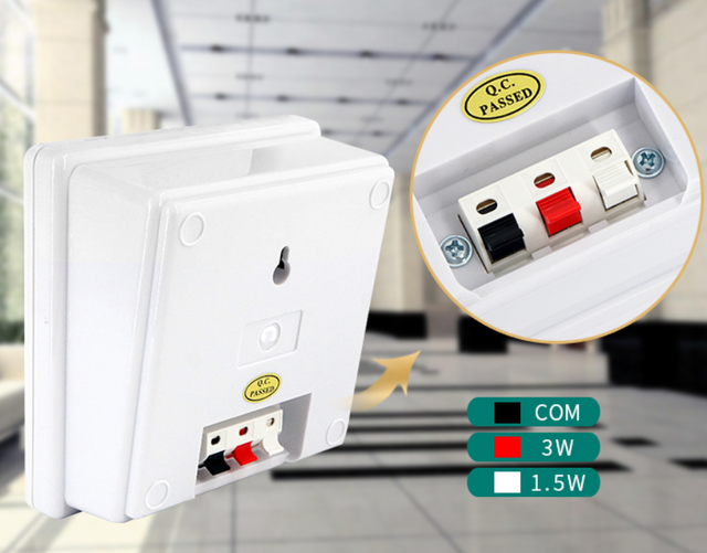 FYW-103 3 Inch IP44 Waterproof Wall Mount Speaker 3W 70V/100V Commercial PA Bathroom Speaker