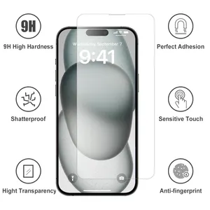 Easy Fit 6d Onbreekbare Automatische Uitlijning Installeren Hd 9H Stofvrij 21 D Mobiele Telefoon Gehard Glas Schermbeschermer Voor Iphone