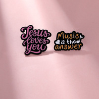 Cadeau d'entreprise avec logo personnalisé pour artisanat en métal Logo personnalisé Épingle en émail doux pour santé mentale Épinglette Jésus pour sac à dos