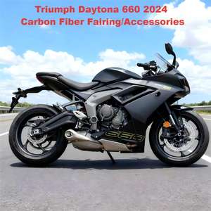 Carénage inférieur de moto en fibre de carbone 100% sèche OEM 3K pour Triumph <span class=keywords><strong>Daytona</strong></span> 660, accessoires en fibre de carbone, vente en gros - Product Image 2