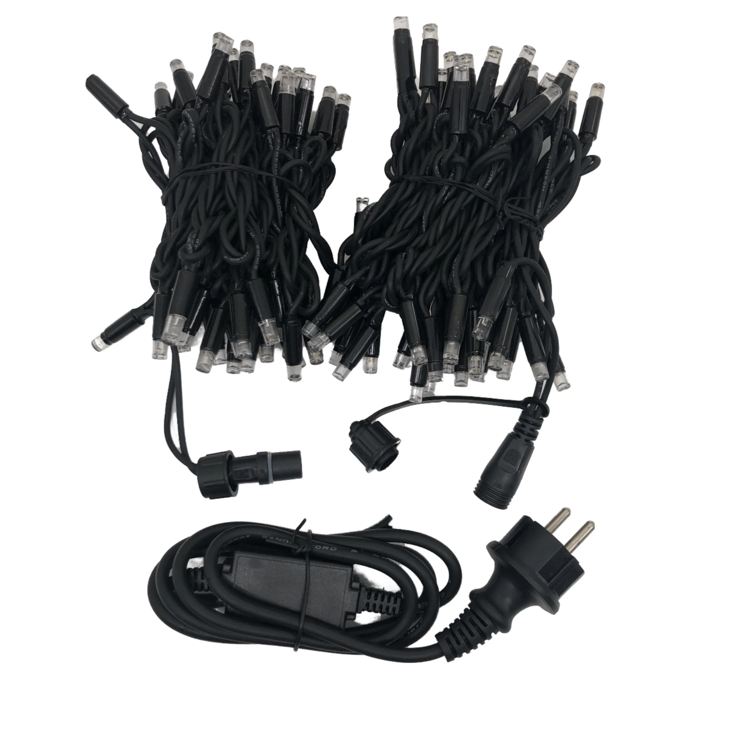 Customizable Outdoor Decoration 20 Meters 100 Bubble Black Line LED String Lights Waterproof Christmas LED String Lights