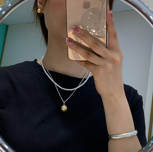 Support de pendentif élégant en or 18 carats poli miroir, style sucette, universel, pour fixation rapide, à monter soi-même, compatible avec toutes sortes de perles - Product Image 3